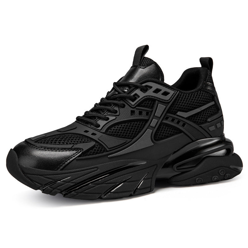 Autumn Winter Mesh Breathable Invisible Height-Boosting Casual Sneakers
