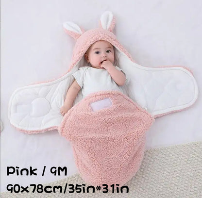 Super Soft Baby Sleeping Bag Fluffy Fleece Newborn Blanket