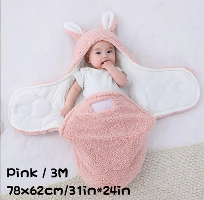 Super Soft Baby Sleeping Bag Fluffy Fleece Newborn Blanket