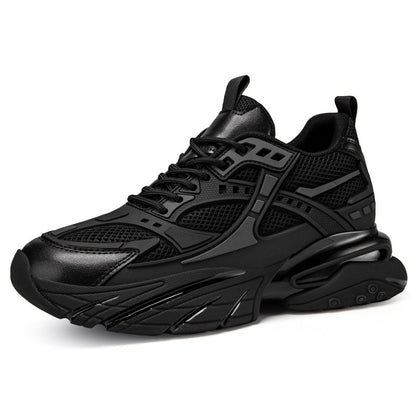 Autumn Winter Mesh Breathable Invisible Height-Boosting Casual Sneakers